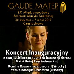 Bilety na koncert Inauguracyjny - Romina Basso, Venice Baroque Orchestra w Częstochowie - 01-05-2017