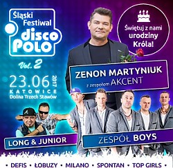 Bilety na Śląski Festiwal Disco Polo vol. 2