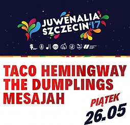 Bilety na koncert Juwenalia 2017 Taco Hemingway, The Dumplings, Mesajah w Szczecinie - 26-05-2017