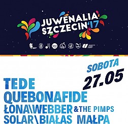 Bilety na koncert Juwenalia 2017 TEDE, Quebonafide, Łona i Webber, Solar i Białas, Małpa w Szczecinie - 27-05-2017