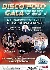 Bilety na koncert Disco Polo Gala zaprasza do Rewala - 06-07-2017