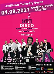 Bilety na koncert Giżycko na Fali Disco - SKANER, JORRGUS, AKCENT &amp; Zenek Martyniuk - 04-08-2017