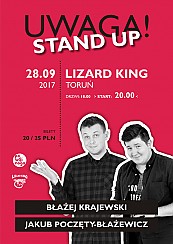 Bilety na kabaret UWAGA STAND UP: Błażej Krajewski i Jakub Poczęty-Błażewicz w Toruniu - 28-09-2017