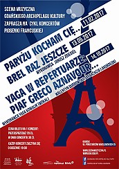 Bilety na koncert  Yaga w repertuarze: Piaf Greco Aznavour w Gdańsku - 14-10-2017