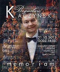 Bilety na koncert Bogusław Kaczyński - in memoriam w Otrębusach - 21-10-2017