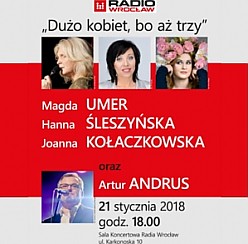 Bilety na koncert Dużo kobiet, bo aż trzy we Wrocławiu - 21-01-2018