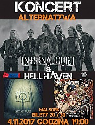 Bilety na koncert Internal Quiet - Koncert Internal Quiet i HellHaven w ramach jesiennej trasy koncertowej  w Malborku - 04-11-2017
