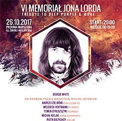 Bilety na koncert VI Memoriał Jona Lorda - tribute to Deep Purple & more w Warszawie - 26-10-2017