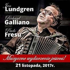 Bilety na koncert Richard Galliano,Paolo Fresu,Jan Lungren w Gdańsku - 21-11-2017
