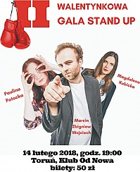 Bilety na koncert II Walentynkowa Gala Stand Up Comedy - Występują: Paulina Potocka, Magdalena Kubicka, Marcin Zbigniew Wojciech - 14-02-2018