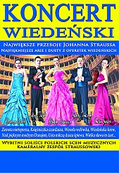 Bilety na koncert Wiedeński - Największe przeboje Johanna Straussa, najpiękniejsze arie i duety z operetek wiedeńskich, wybitni soliści polskich scen muzycznych w Stargardzie - 13-11-2016