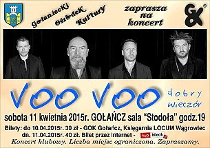Bilety na koncert Voo Voo - NOWA PŁYTA &quot;7&quot; w Bydgoszczy - 19-04-2017