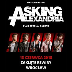 Bilety na koncert Hard Kicking Fest vol. 2: Asking Alexandria we Wrocławiu - 13-06-2018