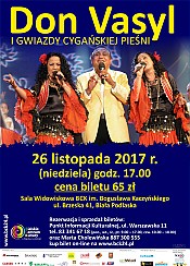 Bilety na koncert DON VASYL I GWIAZDY CYGAŃSKIEJ PIESNI w Wałczu - 03-03-2018