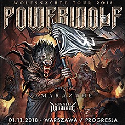 Bilety na koncert Powerwolf + Amaranthe + Kissin Dynamite w Warszawie - 01-11-2018