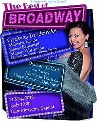 Bilety na spektakl The Best of Broadway - Grażyna Brodzińska - &quot;The Best of Broadway&quot; czyli... &quot;nietypowa&quot; multimedialna podróż do magicznego świata musicalu! - Wrocław - 14-05-2018