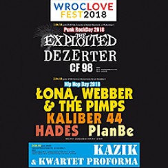 Bilety na koncert Hip Hop Day 2018: Łona, Webber & The Pimps, Kaliber 44, Hades, PlanBe we Wrocławiu - 02-06-2018