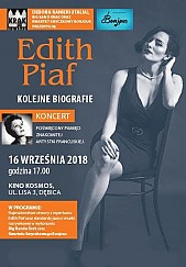 Bilety na koncert Edith Piaf - Kolejne biografie - Muzyczny spektakl biograficzny poświęcony pamięci Edith Piaf w Dębicy - 16-09-2018