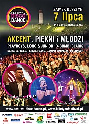 Bilety na 11 Festiwal Disco Dance - Zenek Martyniuk &amp; Akcent, Piękni I Młodzi, D-Bomb, Pudzian Band, Claris, Long &amp; Junior, Playboys, Damian Banasiak, Dj Dragon, Dance Express