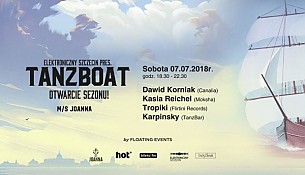 Bilety na koncert Elektroniczny Szczecin pres. TanzBoat - otwarcie sezonu - 07-07-2018