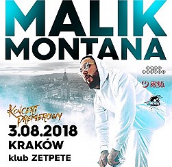 Bilety na koncert Malik Montana @ Zetpete, Kraków - 03-08-2018