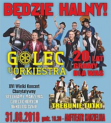 Bilety na koncert XVI Wielki Koncert Charytatywny: Golec uOrkiestra i Trebunie Tutki w Kielcach - 31-08-2018