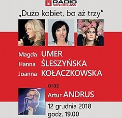 Bilety na koncert Dużo kobiet, bo aż trzy we Wrocławiu - 12-12-2018