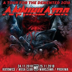 Bilety na koncert Annihilator w Warszawie - 24-11-2019