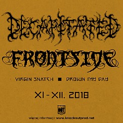 Bilety na koncert Decapitated + Frontside + Virgin Snatch + Drown My Day w Białymstoku - 01-12-2018