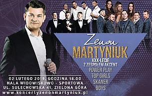 Bilety na koncert Zenon Martyniuk - XXX lecie z Zespołem Akcent  w Zielonej Górze - 02-02-2019