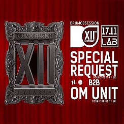 Bilety na koncert DrumObsession 12th Birthday: Special Request b2b Om Unit w Poznaniu - 17-11-2018