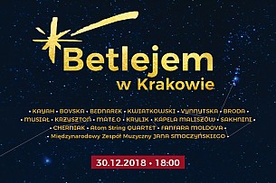Bilety na koncert Betlejem w Krakowie - 30-12-2018
