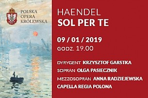 Bilety na koncert SOL PER TE - Duety Haendla w Warszawie - 09-01-2019