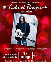 Bilety na koncert Walentynkowy - Gabriel Fleszar z zespołem w Sandomierzu - 17-02-2019