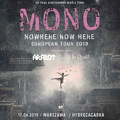 Bilety na koncert MONO+ Arabrot + Jo Quail w Warszawie - 17-04-2019