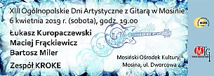 Bilety na koncert Zespół KROKE  /  Łukasz Kuropaczewski, Maciej Frąckiewicz, Bartek Miler  w Mosinie - 06-04-2019
