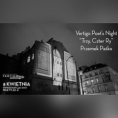 Bilety na spektakl Vertigo Poet's Night - "Trzy, Czter Ry" Przemek Paśko - Wrocław - 08-04-2019