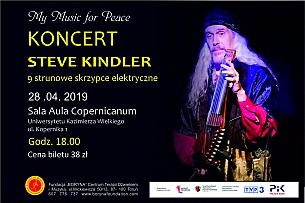 Bilety na koncert STEVE KINDLER | Koncert na skrzypce 9 strunowe w Bydgoszczy - 28-04-2019