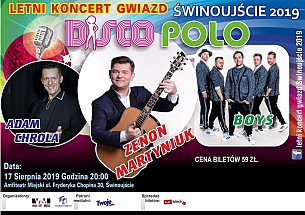 Bilety na koncert Letni Koncert Gwiazd Disco Polo w Świnoujściu - 17-08-2019