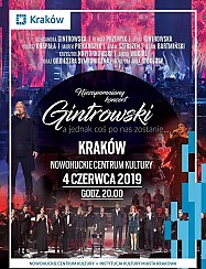 Bilety na koncert Gintrowski - a jednak coś po nas zostanie - koncert - &quot;Gintrowski - a jednak coś po nas zostanie&quot; - koncert w Krakowie - 04-06-2019