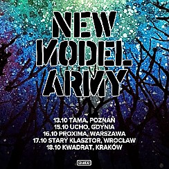 Bilety na koncert New Model Army - Gdynia - 15-10-2019