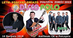 Bilety na koncert Letni Koncert Gwiazd: Zenon Martyniuk, Boys, VIPOdance w Połczynie-Zdroju - 16-08-2019