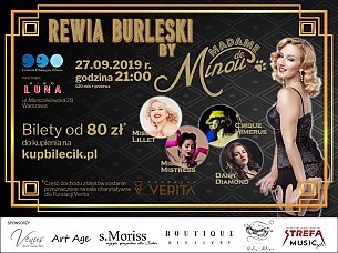 Bilety na spektakl Rewia Burleski by Madame de Minou w Kinie Luna - Warszawa - 27-09-2019