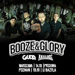 Bilety na koncert Booze & Glory + Giuda + The Analogs w Poznaniu - 15-12-2019