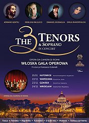 Bilety na koncert The 3 Tenors & Soprano - Włoska Gala Operowa - The 3 Tenors &amp; Soprano - Włoska Gala Operowa w Gdańsku - 23-11-2019