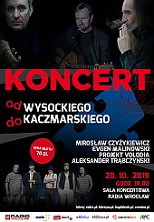 Bilety na koncert Od Wysockiego Do Kaczmarskiego we Wrocławiu - 20-10-2019