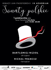Bilety na koncert Sonaty polskie. Ignacy Jan Paderewski in memoriam w Poznaniu - 01-10-2019