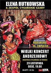 Bilety na koncert Wielki Koncert Andrzejkowy - Elena Rutkowska & zespół Cygańskie Czary - Muzyczno-taneczne cygańskie show! w Białymstoku - 29-11-2019
