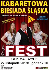 Bilety na kabaret wa Biesiada Śląska w Malczycach - 22-11-2019
