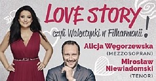 Bilety na koncert "Love Story , czyli Walentynki w Filharmonii!" w Gdańsku - 16-02-2020